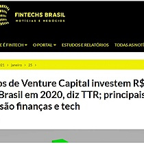 Fundos de Venture Capital investem R$ 18,6 bi no Brasil em 2020, diz TTR; principais alvos so finanas e tech